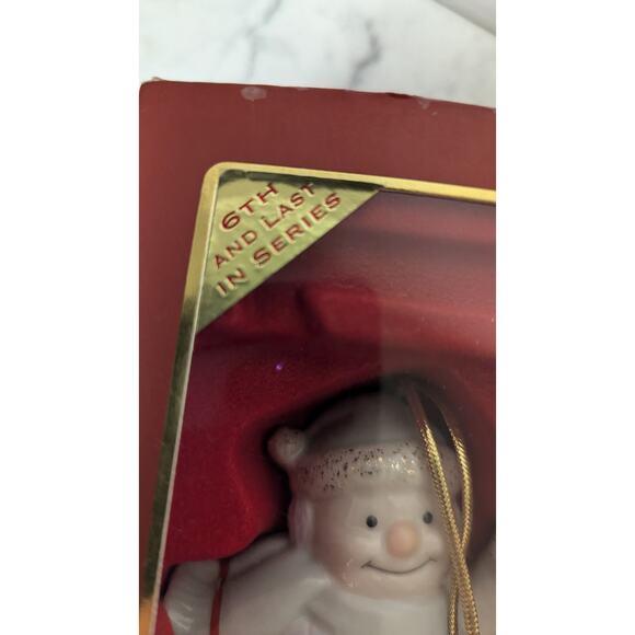 Lenox porcelain collectable snowman Christmas ornament marked with box - Picture 4 of 9